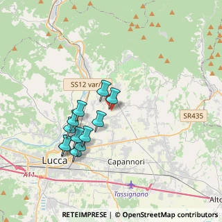 Mappa Via Traversa, 55012 Capannori LU, Italia (3.52333)