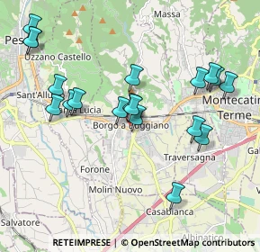 Mappa Via Umbria, 51011 Montecatini Terme PT, Italia (2.08737)