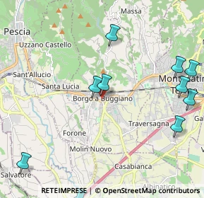 Mappa Via Umbria, 51011 Montecatini Terme PT, Italia (2.86818)