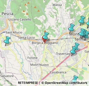 Mappa Via Umbria, 51011 Montecatini Terme PT, Italia (3.08545)