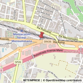 Mappa Viale Ugo Foscolo, 27, 51016 Montecatini Terme, Pistoia (Toscana)