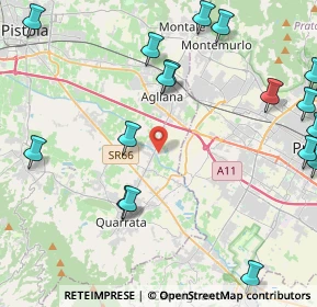 Mappa Via Ponte dei Baldi, 51031 Agliana PT, Italia (6.272)