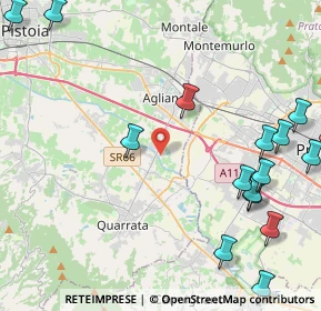 Mappa Via Ponte dei Baldi, 51031 Agliana PT, Italia (6.03688)