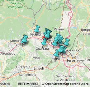 Mappa Via Ponte dei Baldi, 51031 Agliana PT, Italia (8.976)