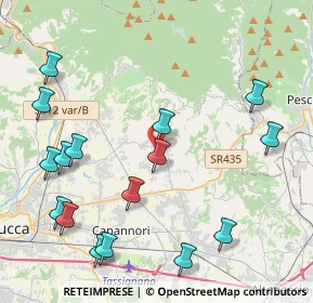 Mappa Capannori, 55018 Capannori LU, Italia (5.18125)