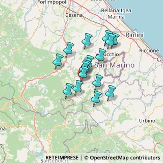 Mappa Località Cà del vento, 47863 Novafeltria RN, Italia (9.83529)