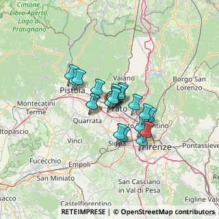 Mappa Via Abbé Pierre, 59100 Prato PO, Italia (8.593)