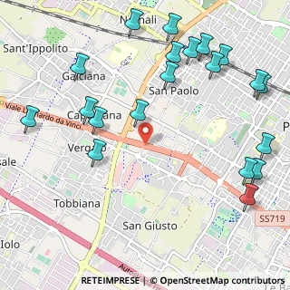 Mappa Via Abbé Pierre, 59100 Prato PO, Italia (1.3965)