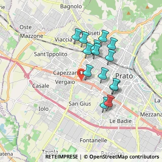 Mappa Via Abbé Pierre, 59100 Prato PO, Italia (1.655)
