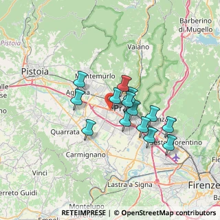 Mappa Via Abbé Pierre, 59100 Prato PO, Italia (5.555)