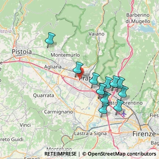Mappa Via Fernand Braudel, 59100 Prato PO, Italia (7.3825)