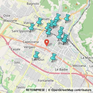 Mappa Via Fernand Braudel, 59100 Prato PO, Italia (1.735)