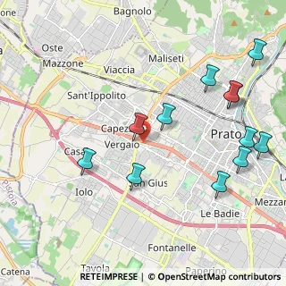 Mappa Parco Prato Ovest, 59100 Prato PO, Italia (2.4525)
