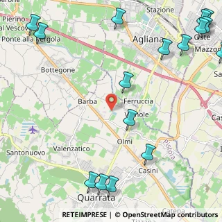 Mappa Via Case Gori, 51039 Quarrata PT, Italia (3.49063)