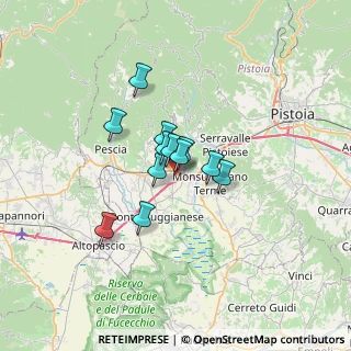 Mappa Via Dott. Gino Merlini, 51016 Montecatini Terme PT, Italia (4.17833)