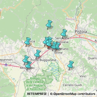 Mappa Via Dott. Gino Merlini, 51016 Montecatini Terme PT, Italia (5.61667)