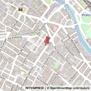 Mappa Via Giuseppe Valentini, 8/A, 59100 Prato, Prato (Toscana)
