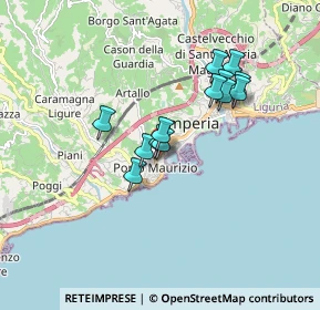 Mappa Via Angelo Siffredi, 18100 Imperia IM, Italia (1.39154)