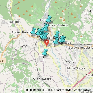 Mappa Via Francesca Vecchia, 51017 Pescia PT, Italia (1.212)