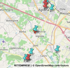 Mappa Via Don Orazio Ceccarelli, 51039 Barba PT, Italia (2.88818)