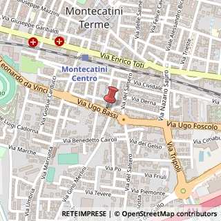 Mappa Via Ugo Bassi, 31, 51016 Montecatini Terme, Pistoia (Toscana)