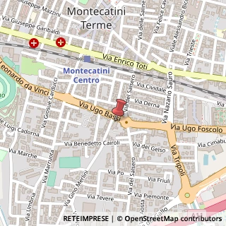 Mappa Via Ugo Bassi, 42, 51016 Montecatini Terme, Pistoia (Toscana)