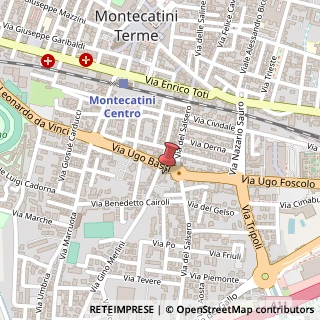 Mappa Via Gino Merlini, 1, 51016 Montecatini Terme, Pistoia (Toscana)