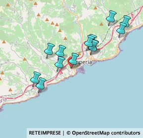 Mappa Via degli Ulivi, 18100 Imperia IM, Italia (3.56)