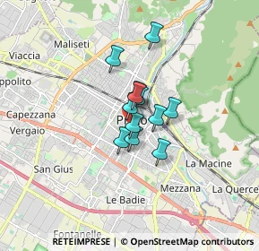 Mappa Via S. Jacopo, 59100 Prato PO, Italia (0.93917)