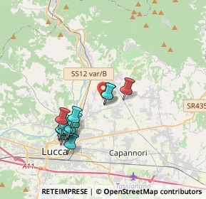 Mappa Via di Pelago, 55013 Capannori LU, Italia (3.52308)