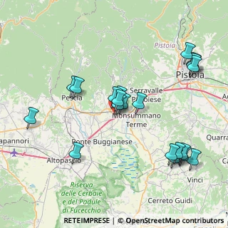 Mappa Via Ugo Bassi, 51016 Montecatini Terme PT, Italia (8.6705)