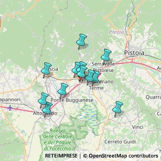 Mappa Via Ugo Bassi, 51016 Montecatini Terme PT, Italia (5.6175)