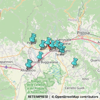 Mappa Via Ugo Bassi, 51016 Montecatini Terme PT, Italia (5.3)