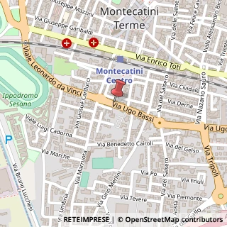Mappa Via Ugo Bassi, 7A, 51016 Montecatini Terme, Pistoia (Toscana)