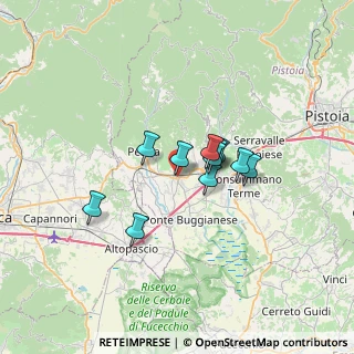 Mappa Via Martiri del 16 marzo, 51011 Buggiano PT, Italia (4.64636)