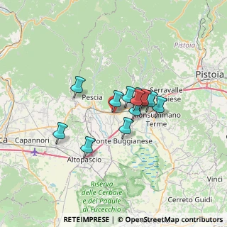 Mappa Via Martiri del 16 marzo, 51011 Buggiano PT, Italia (4.63692)