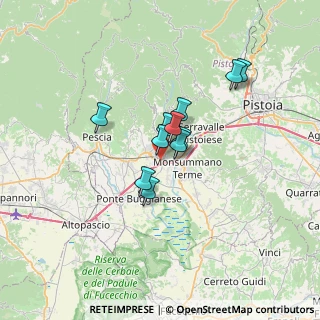 Mappa Via Cividale, 51016 Montecatini Terme PT, Italia (4.68636)