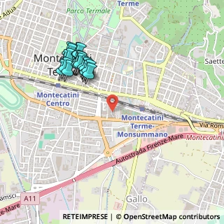 Mappa Via Cividale, 51016 Montecatini Terme PT, Italia (0.5255)