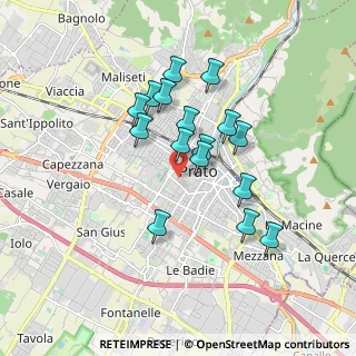 Mappa Via Camillo Benso Conte di Cavour, 59100 Prato PO, Italia (1.5225)