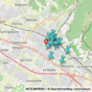 Mappa Via Camillo Benso Conte di Cavour, 59100 Prato PO, Italia (0.96462)