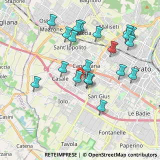 Mappa Via Antonio de Curtis, 59100 Prato PO, Italia (2.123)