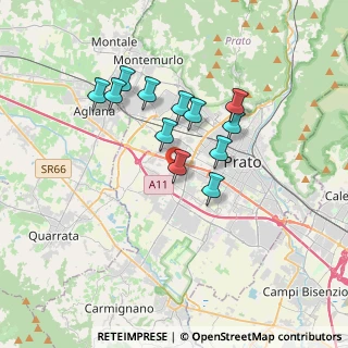 Mappa Via Antonio de Curtis, 59100 Prato PO, Italia (2.985)