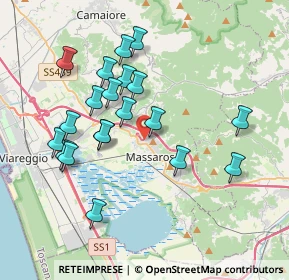 Mappa Via delle Ginestre, 55054 Massarosa LU, Italia (3.7075)