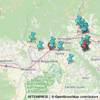 Mappa Via Po, 51016 Montecatini Terme PT, Italia (9.8275)