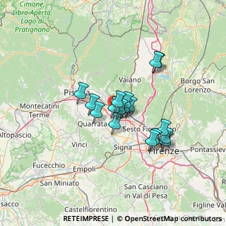 Mappa Via Rinaldo Frank Burattin, 59100 Prato PO, Italia (10.16588)