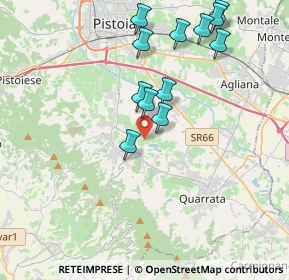 Mappa Via Pontassio, 51039 Quarrata PT, Italia (3.99667)