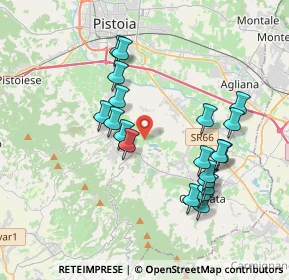 Mappa Via Pontassio, 51039 Quarrata PT, Italia (3.7535)
