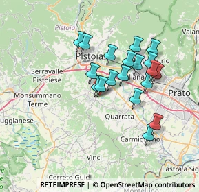 Mappa Via Pontassio, 51039 Quarrata PT, Italia (6.23368)