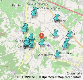 Mappa Via Pontassio, 51039 Quarrata PT, Italia (1.829)