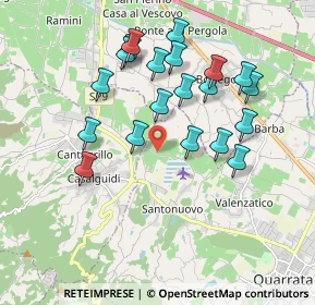 Mappa Via Pontassio, 51039 Quarrata PT, Italia (1.8455)